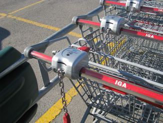 Shopping cart Lock